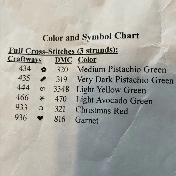 NOS Herrschners Christmas Wreath Terry Towel Stamped Cross-Stitch No Thread Kit - Picture 4 of 4